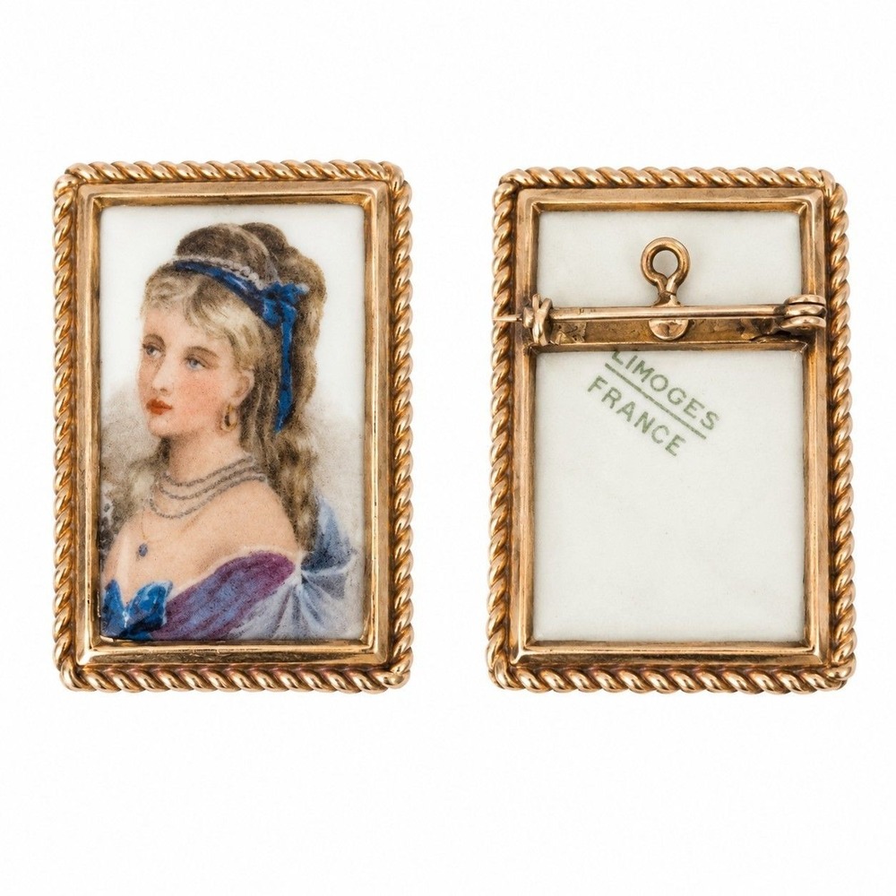 ⚜️7. Limoges Brooch